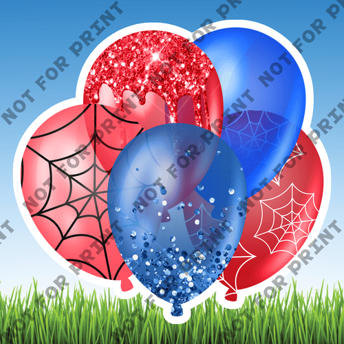 ACME Yard Cards Small Superhero Balloon Bundles #046