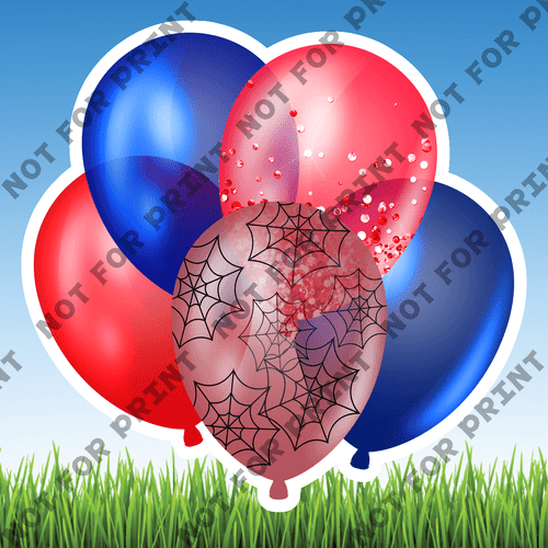 ACME Yard Cards Small Superhero Balloon Bundles #047