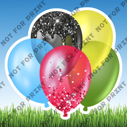 ACME Yard Cards Small Superhero Balloon Bundles #050
