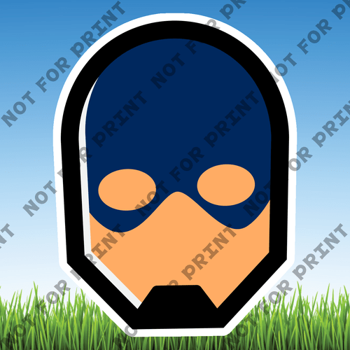 ACME Yard Cards Small Superhero Masks #001
