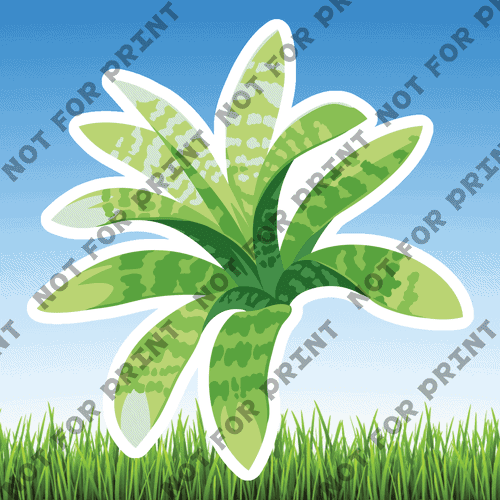 ACME Yard Cards Small Tropical Leaves #000