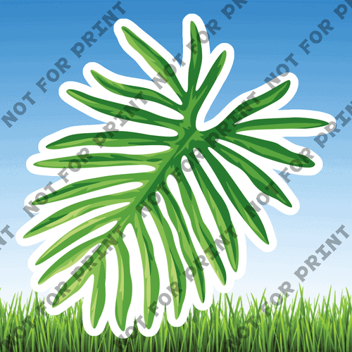 ACME Yard Cards Small Tropical Leaves #007