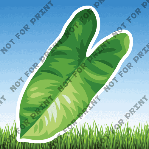 ACME Yard Cards Small Tropical Leaves #017