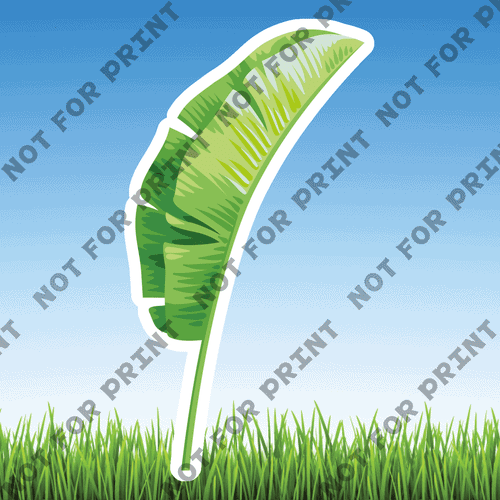 ACME Yard Cards Small Tropical Leaves #019