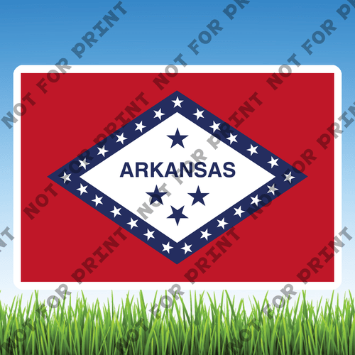 ACME Yard Cards Small USA State Flags #003