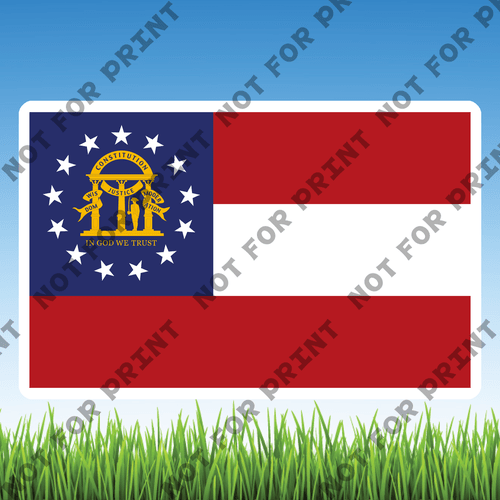 ACME Yard Cards Small USA State Flags #009