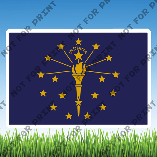 ACME Yard Cards Small USA State Flags #013