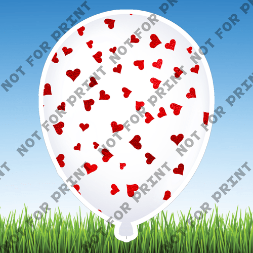 ACME Yard Cards Small Valentines Day Balloons #025