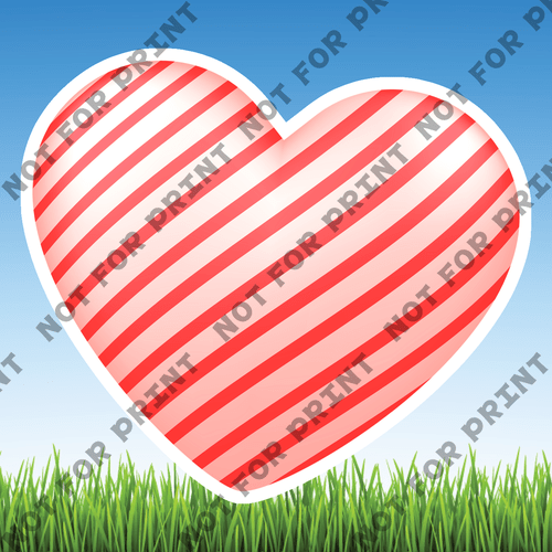 ACME Yard Cards Small Valentines Day Hearts #010