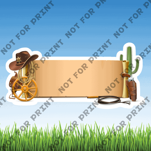 ACME Yard Cards Small Western Cowboy #015