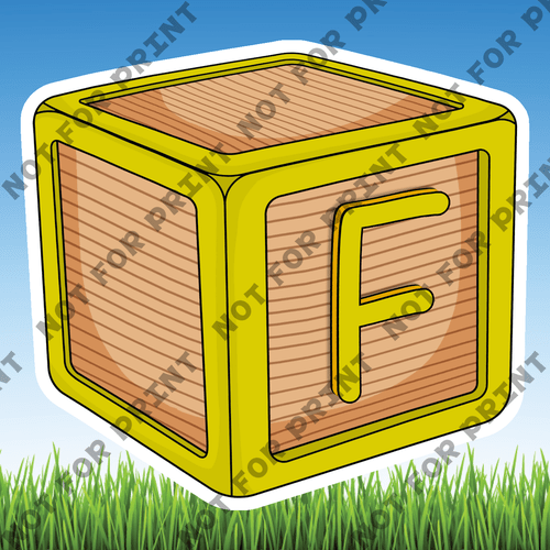 ACME Yard Cards Small Wooden Blocks #007