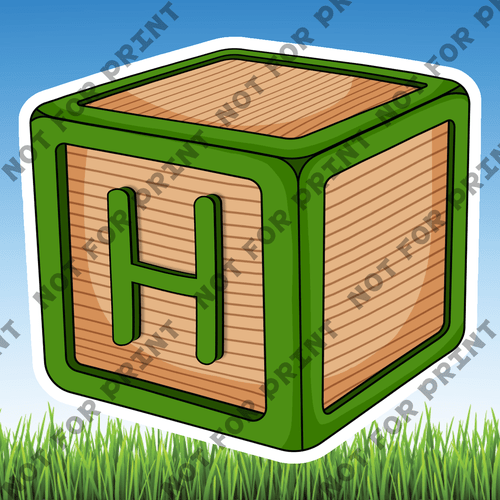 ACME Yard Cards Small Wooden Blocks #009