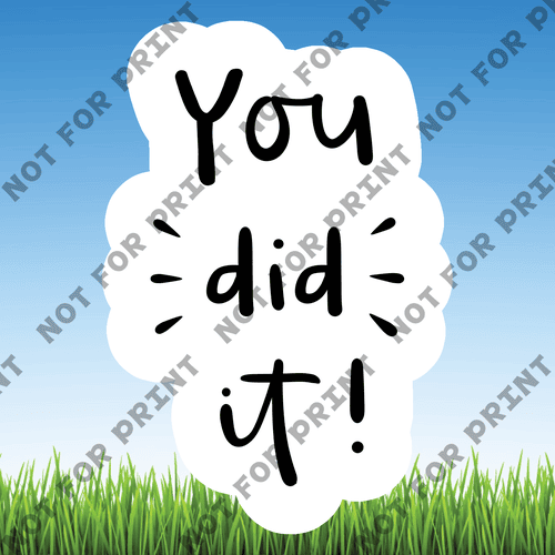 ACME Yard Cards Small You Did It #002