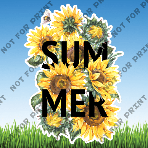 ACME Yard Cards Sunflower Watercolor Collection I #001