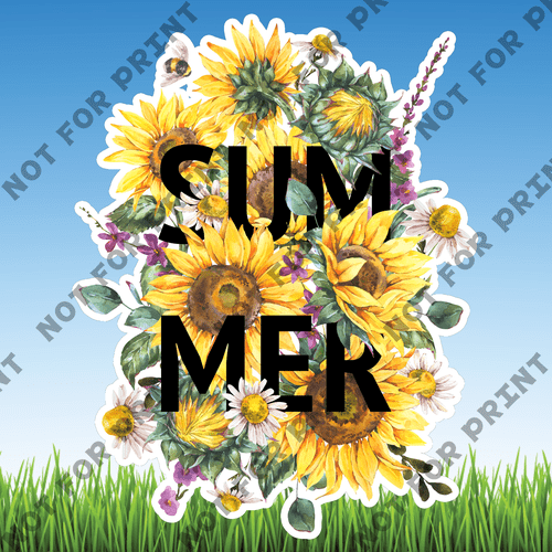 ACME Yard Cards Sunflower Watercolor Collection I #002