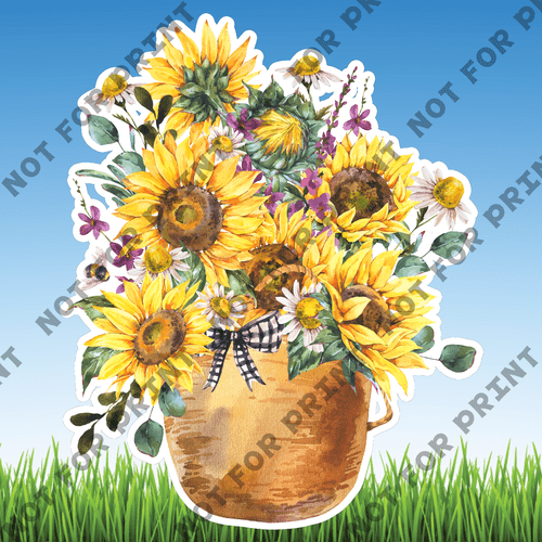 ACME Yard Cards Sunflower Watercolor Collection I #013