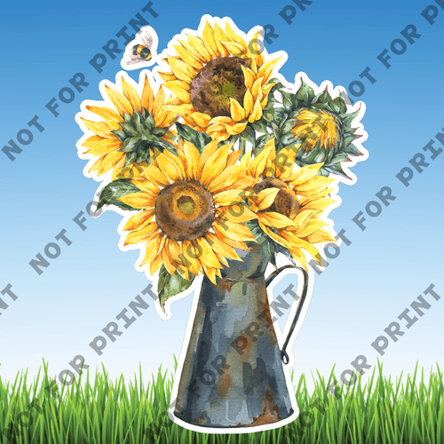 ACME Yard Cards Sunflower Watercolor Collection I #014