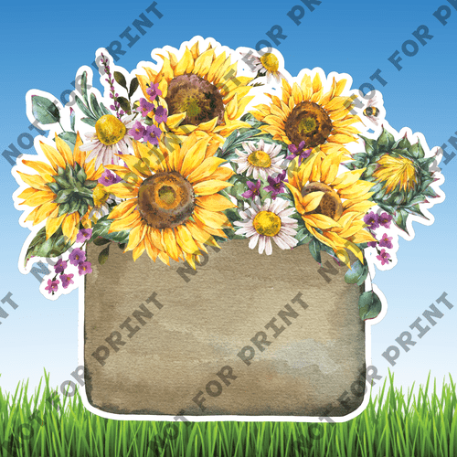 ACME Yard Cards Sunflower Watercolor Collection I #019