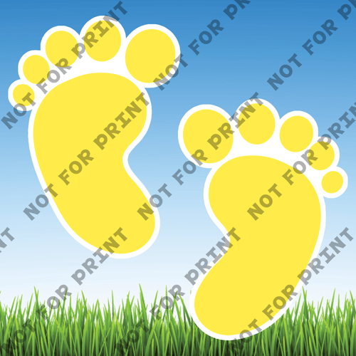 ACME Yard Cards Yellow Baby Shower #020